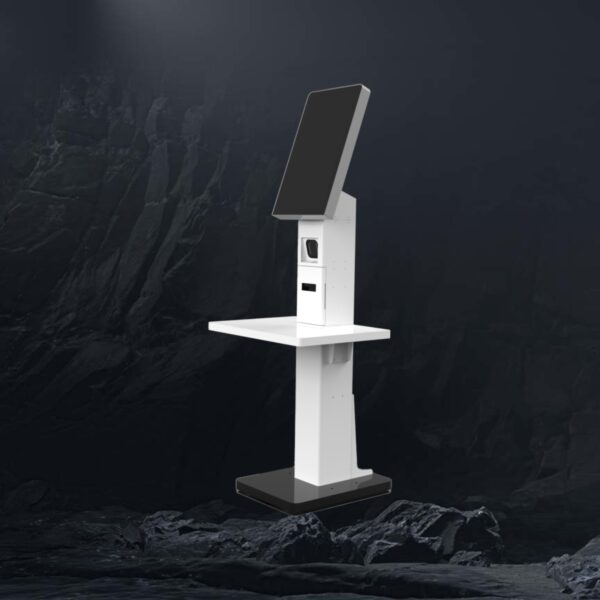 Borne de commande - Kiosk - Pulse KS25 - Vue de côté avec plateau