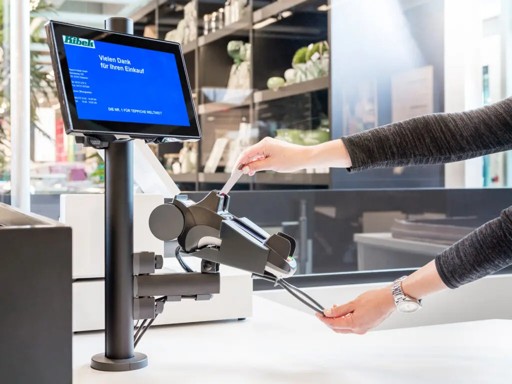 Supports pour terminaux Carte Bleu